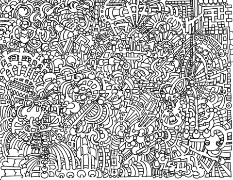 Whacka Doodle Coloring Page